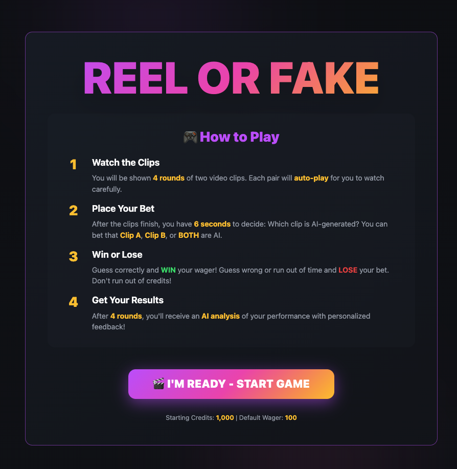 ReelOrFake screenshot